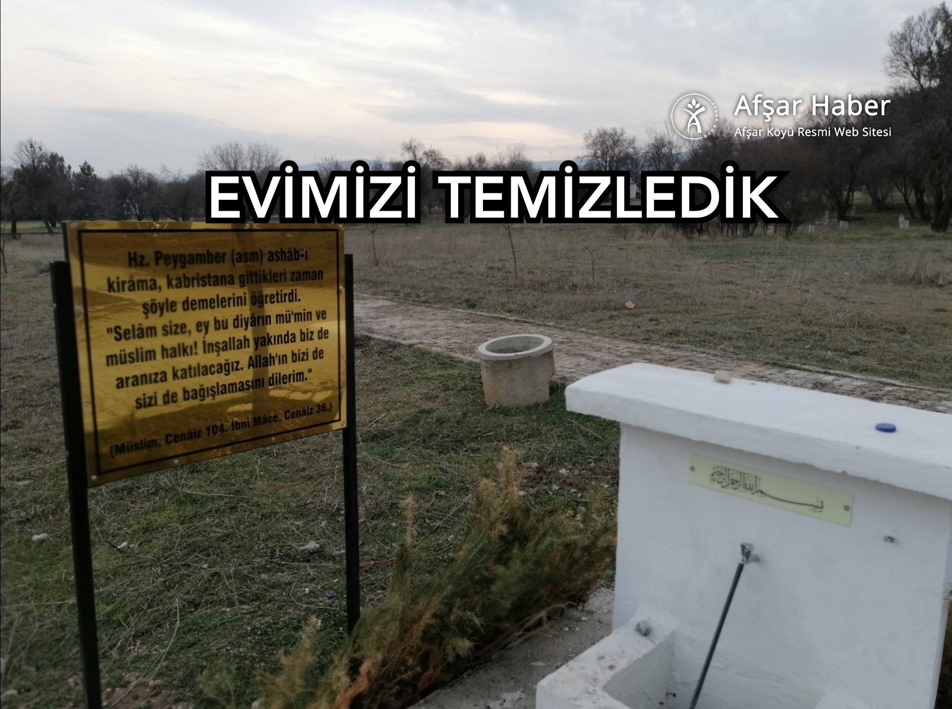 EVİMİZİ TEMİZLEDİK 