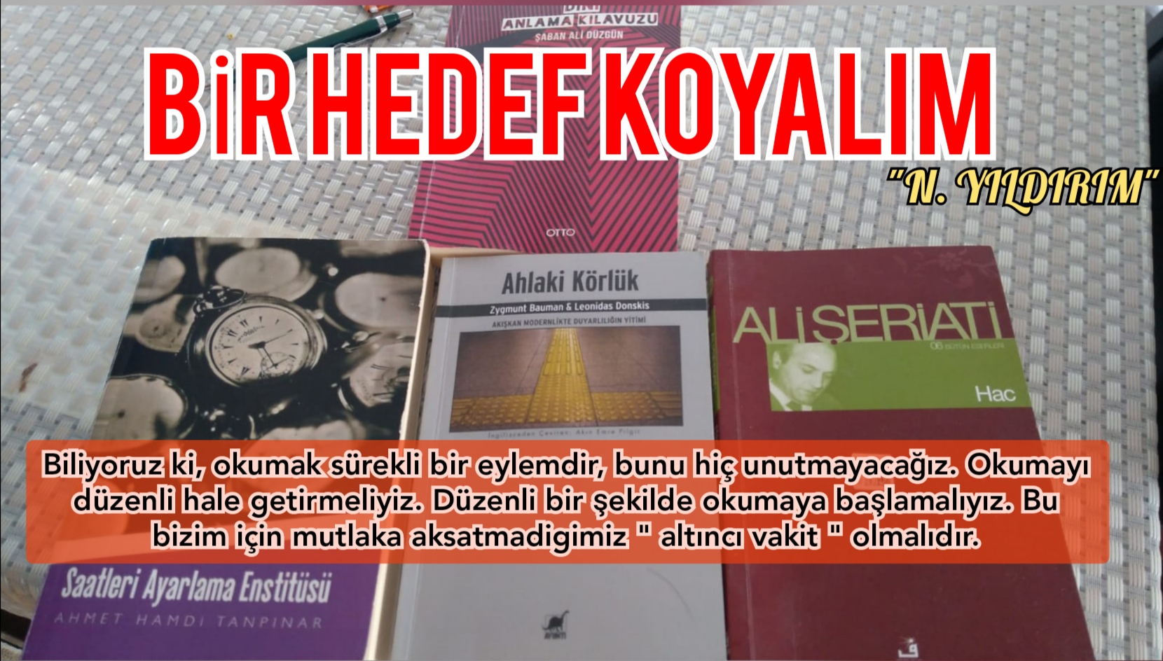 BİR HEDEF KOYALIM